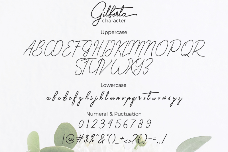 gilberta-signature-font