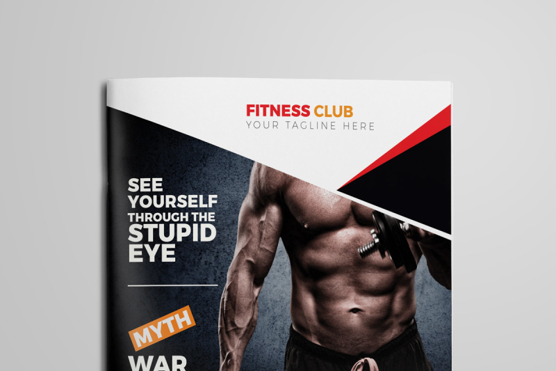 Creative Bifold Gym/Fitness Indesign Brochure Template By Hemonto kumer ...