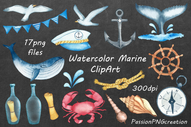 watercolor-marine-clipart