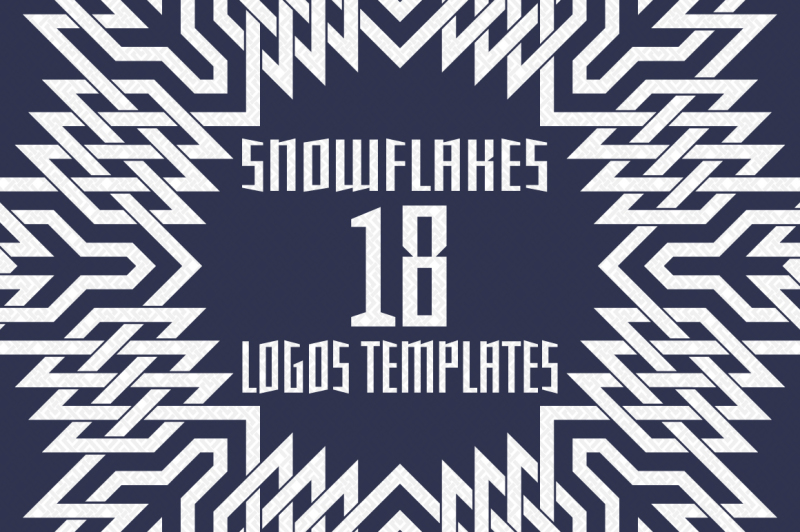 18-snowflakes-logos-templates