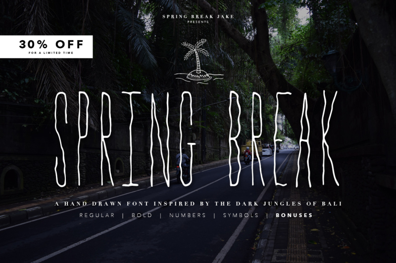 spring-break-font-bonus-graphics
