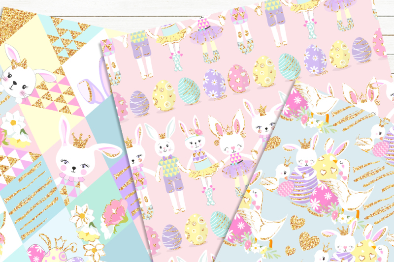 happy-easter-bunnies-digital-papers