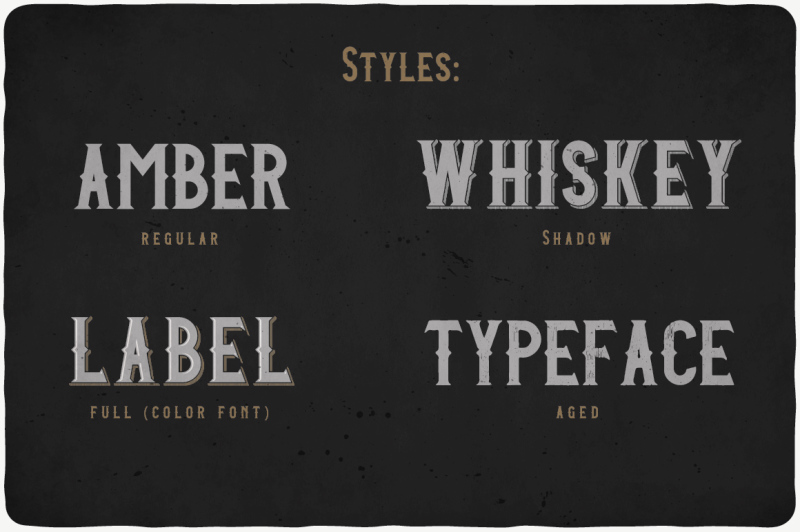 amber-whiskey-typeface