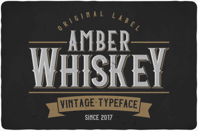 amber-whiskey-typeface