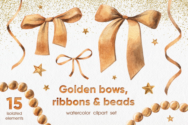 golden-bows-ribbons-and-beads