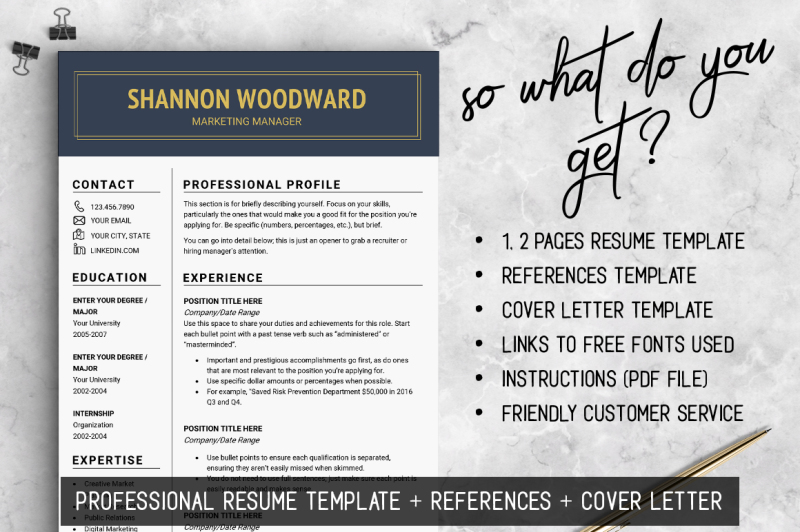professional-resume-template-cv-template-resume-templates-design-resum