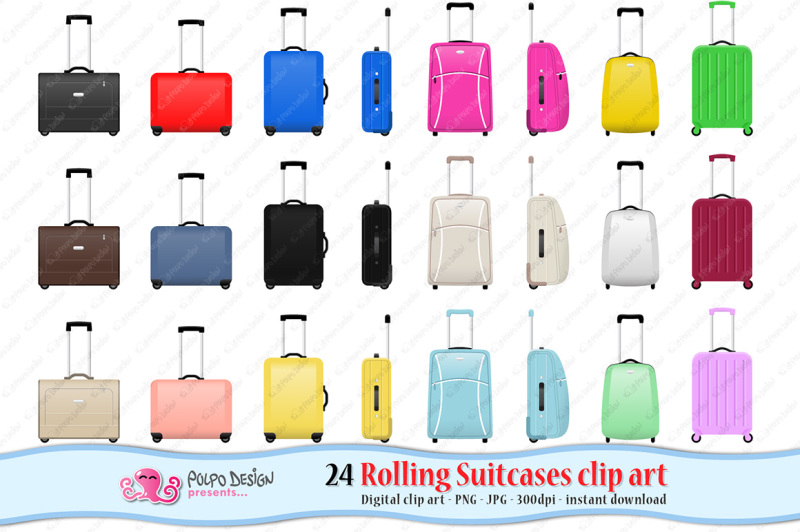 rolling-suitcases-clipart