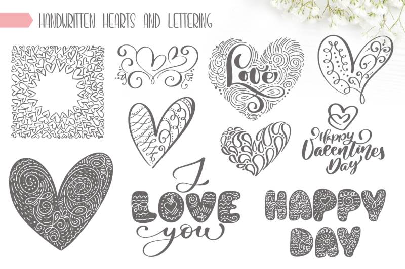 valentines-hand-drawn-vector-collection