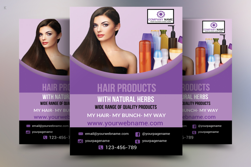 hair-products-flyer-template