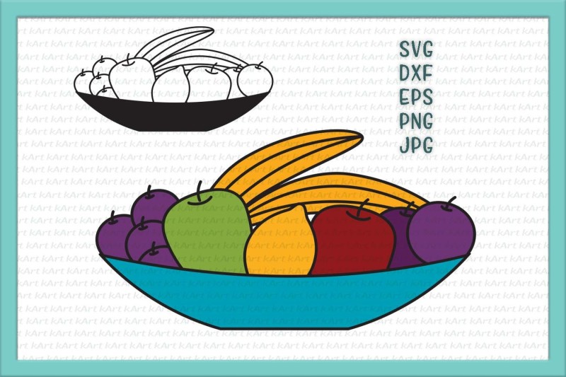 fruits-svg-kitchen-svg-plate-with-fruits-printable-iron-on-kitchen