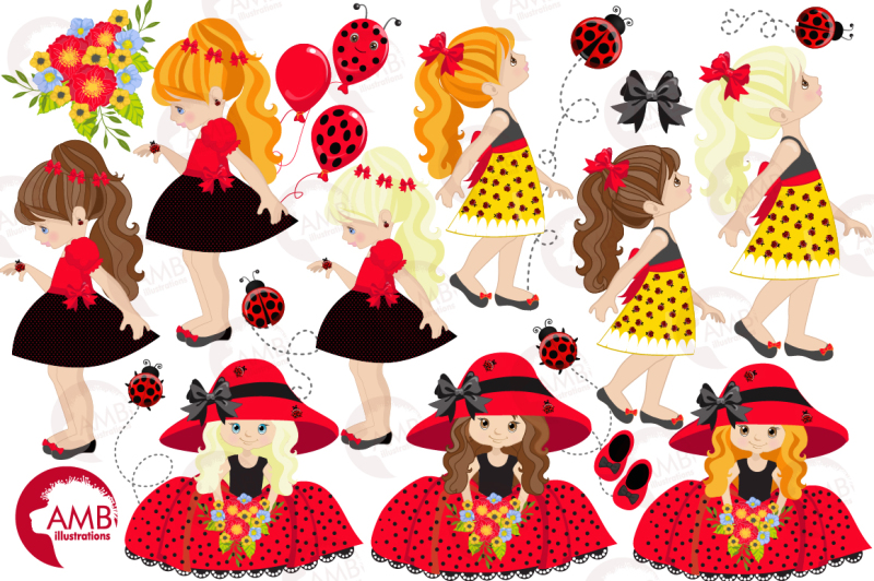 ladybug-girls-clipart-graphics-illustrations-amb-1056