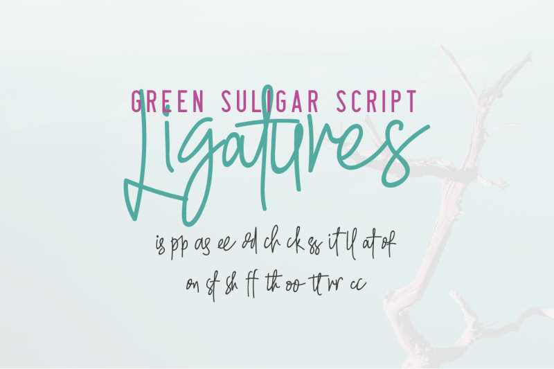 green-suligar-font-trio