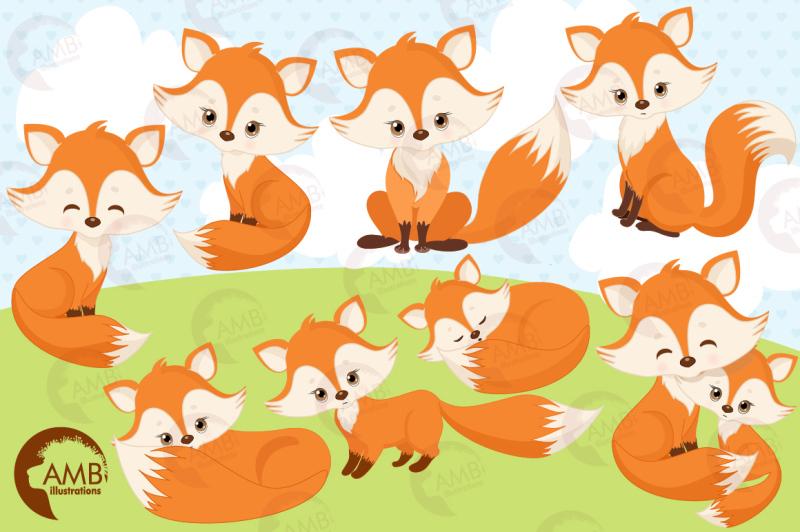 den-of-foxes-clipart-graphics-illustrations-amb-1346