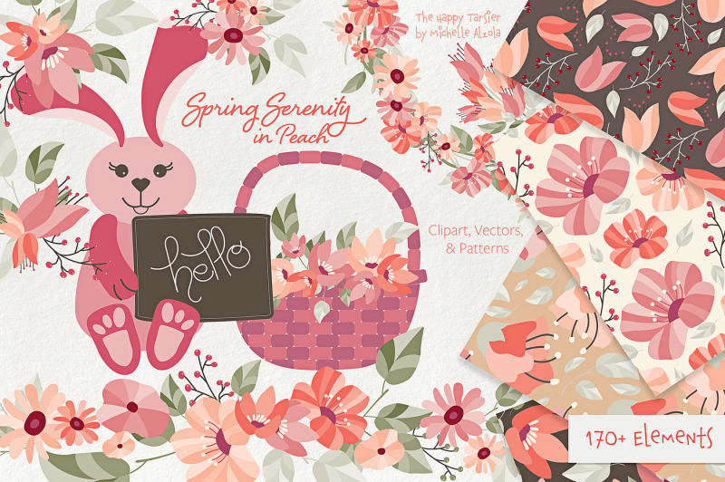spring-serenity-in-peach-flower-clipart-wreaths-seamless-pattern-des