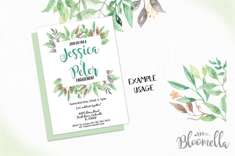 watercolor-foliage-clipart-frames-png-files-greenery-leaves-leaf