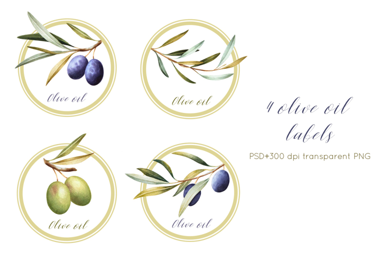olive-watercolor-collection