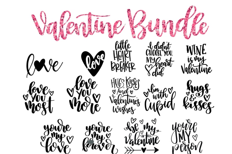 Download Valentine SVG Bundle By HeyThereCrafty | TheHungryJPEG.com