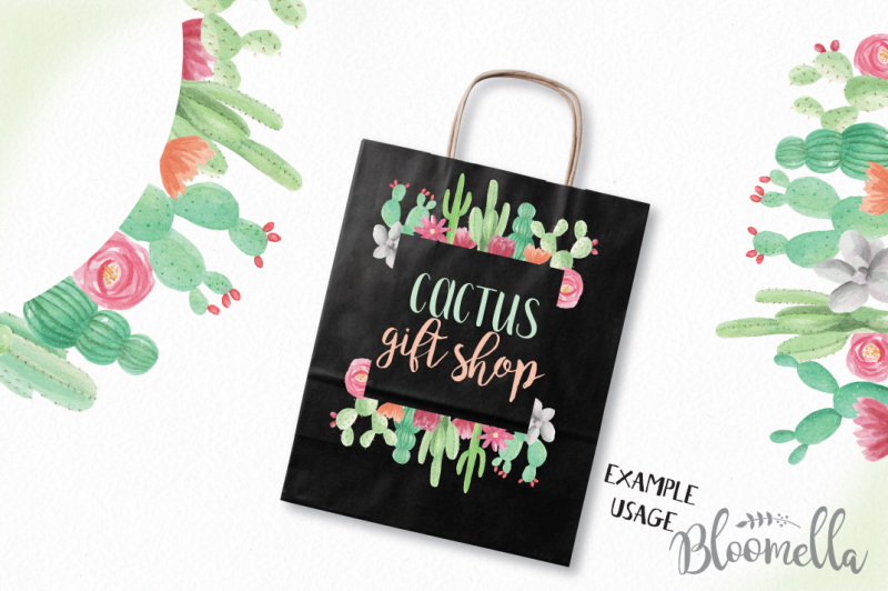cactus-watercolor-frames-cactus-succulents-clipart-hand-painted