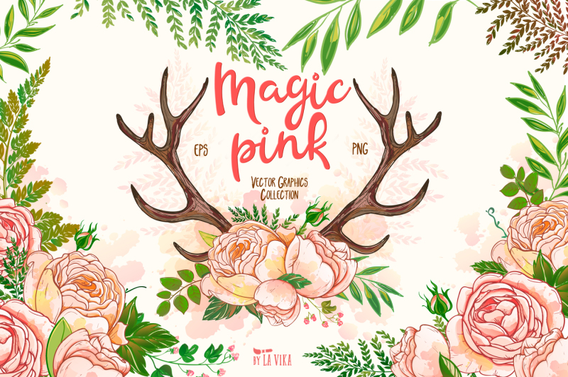 vector-graphics-collection-magic-pink