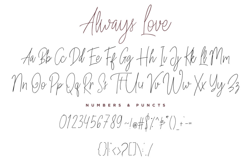 always-love-handwritten-font