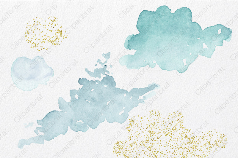 cute-watercolor-mermaids-with-gold-ocean-beach-graphics