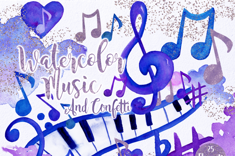 watercolor-music-clipart-royal-blue-purple-musical