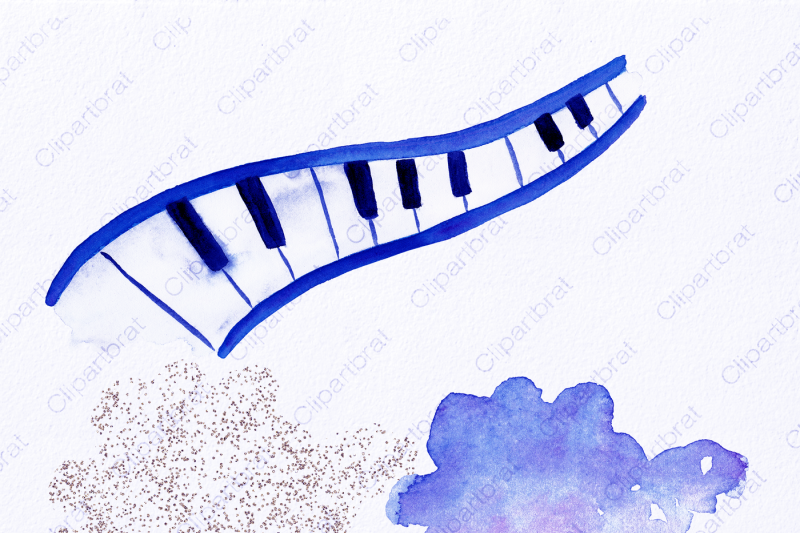 watercolor-music-clipart-royal-blue-purple-musical