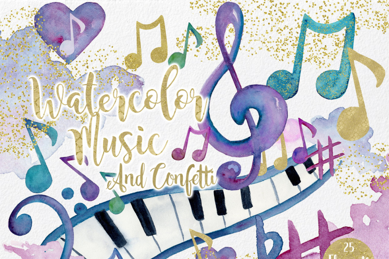 rainbow-watercolor-music-notes-musical-clipart