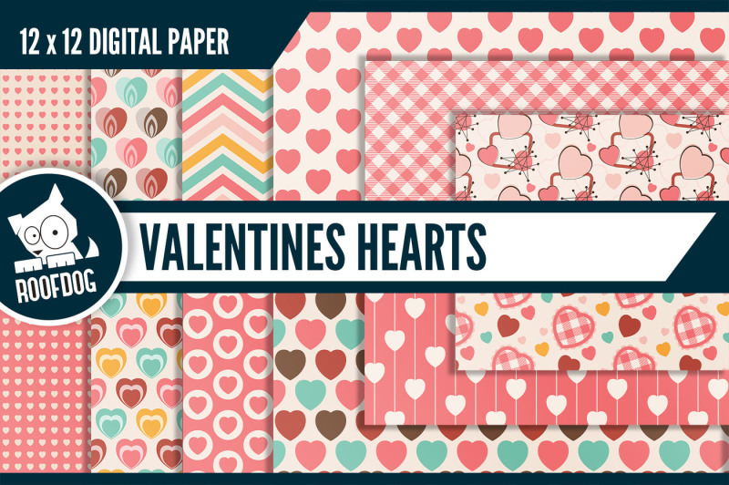 valentines-hearts-digital-paper