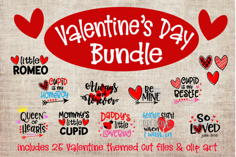 Download Valentines Day Bundle By The SVG Stop | TheHungryJPEG.com