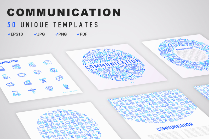 communication-icons-set-concept