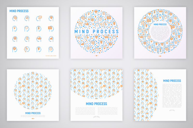 mind-process-icons-set-concept