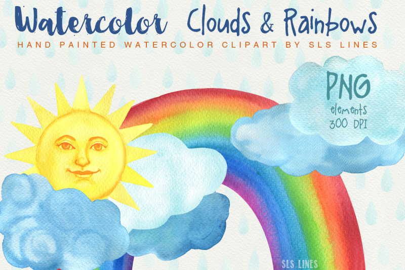 watercolor-clouds-and-rainbows