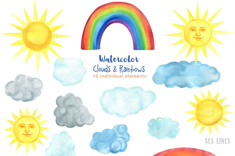 watercolor-clouds-and-rainbows