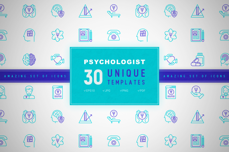 psychologist-icons-set-concept