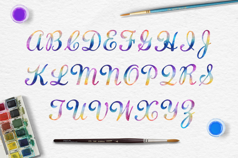uppercase-rainbow-letters