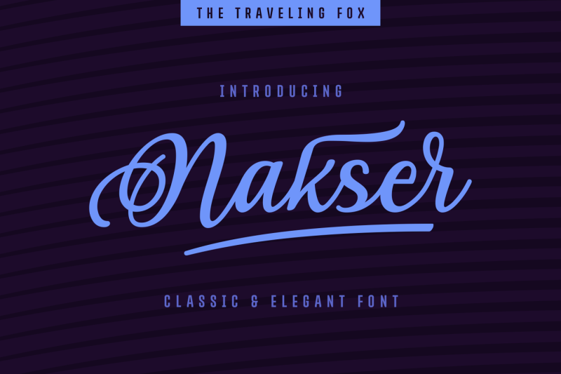 nakser-handwritten-font