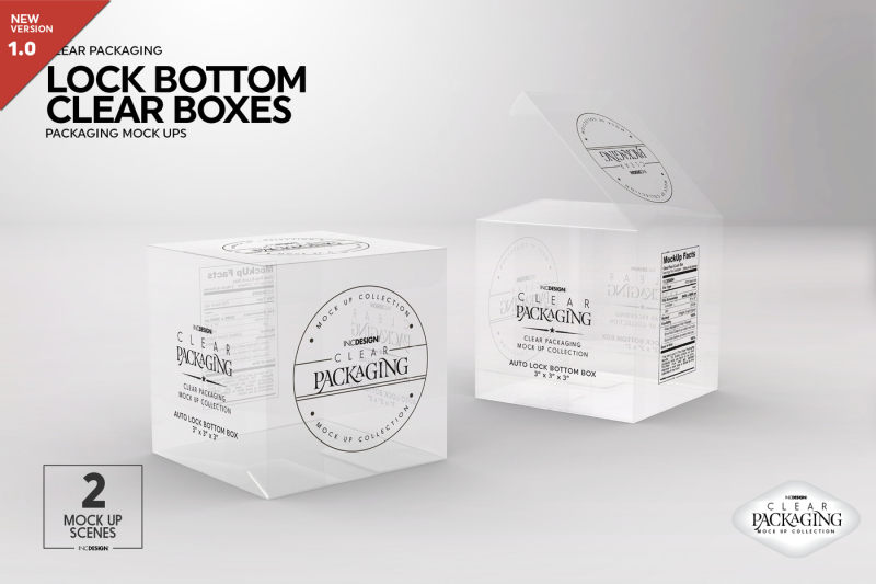 Download Download Clear Lock Bottom Boxes Packaging Mockup Psd Mockup Free Download 324579 Design Psd Bok Mockup