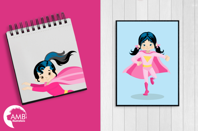 superhero-girls-clipart-graphics-illustrations-amb-1034