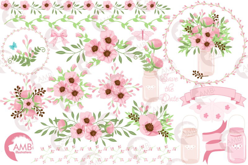 country-garden-bouquets-clipart-graphics-illustrations-amb-1080