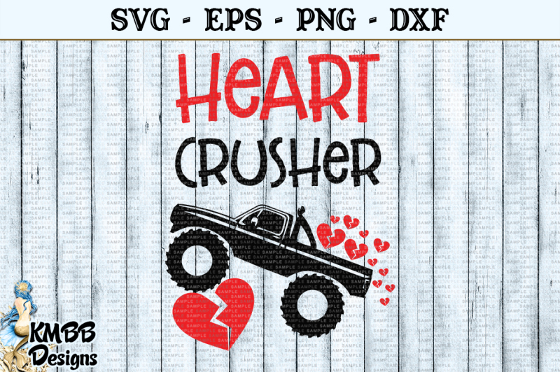 Download Heart Crusher Valentine SVG EPS PNG DXF Cut file By KMBB ...