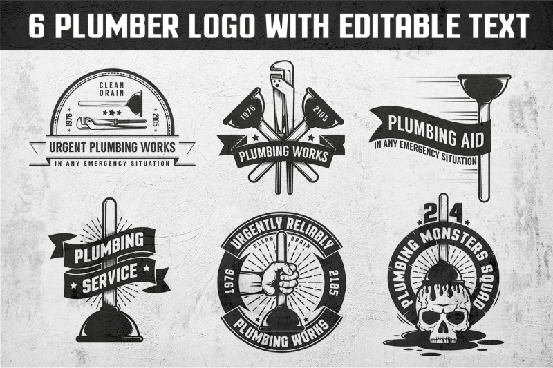 plumbing-retro-logos