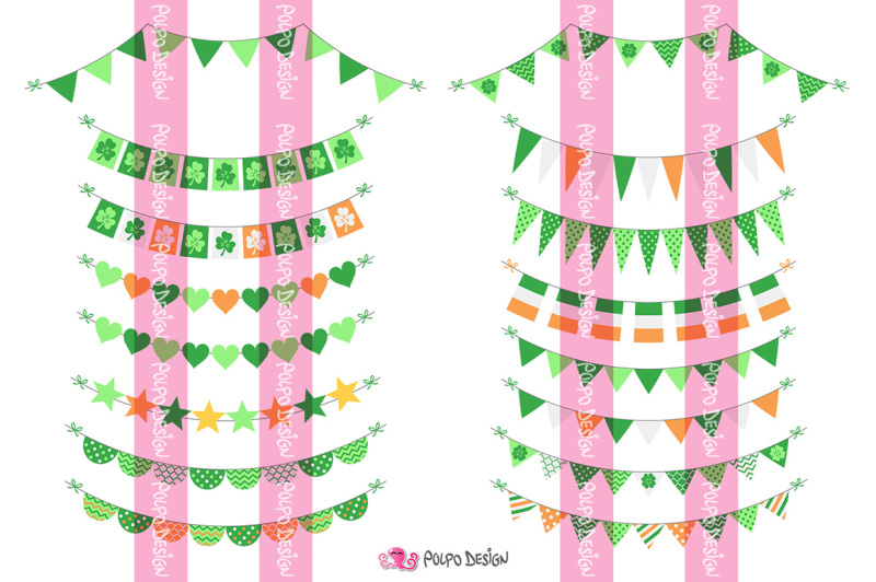 st-patrick-039-s-day-bunting-banners-clipart