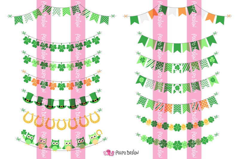 st-patrick-039-s-day-bunting-banners-clipart