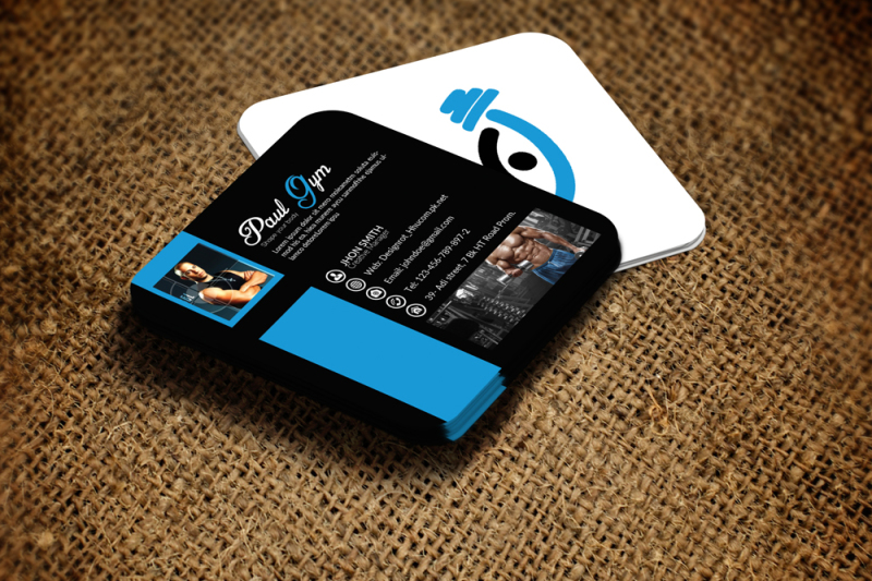 social-media-gym-business-card