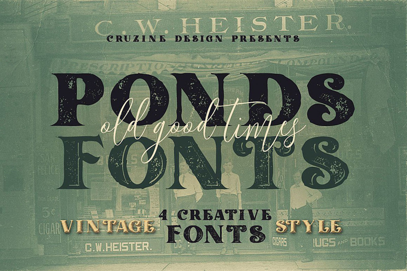 ponds-typeface