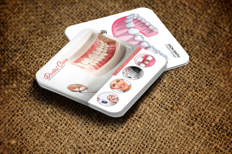 dentist-mini-contact-card-template