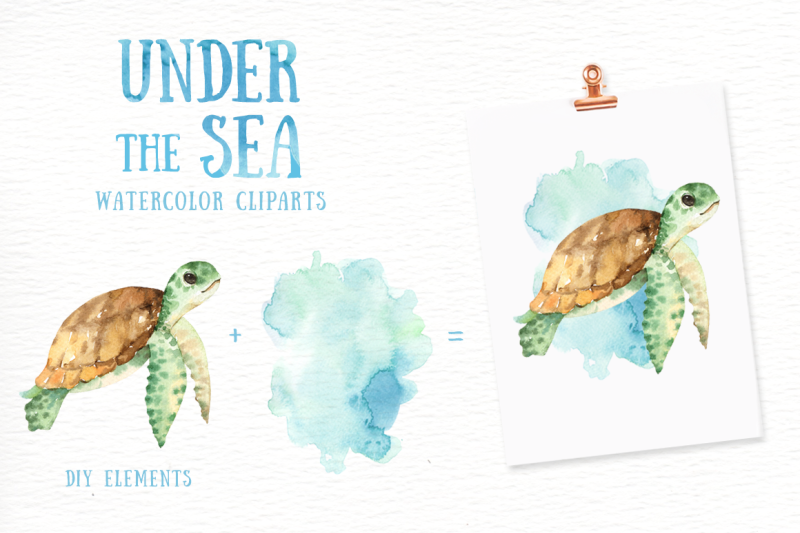 under-the-sea-watercolor-cliparts