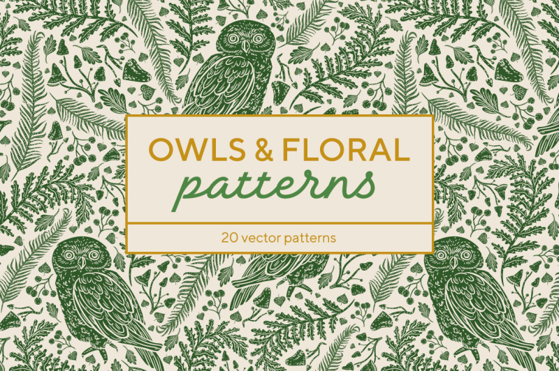 owls-and-floral-patterns