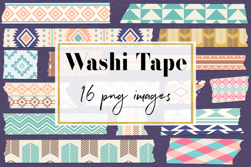 aztec-washi-tape-clipart